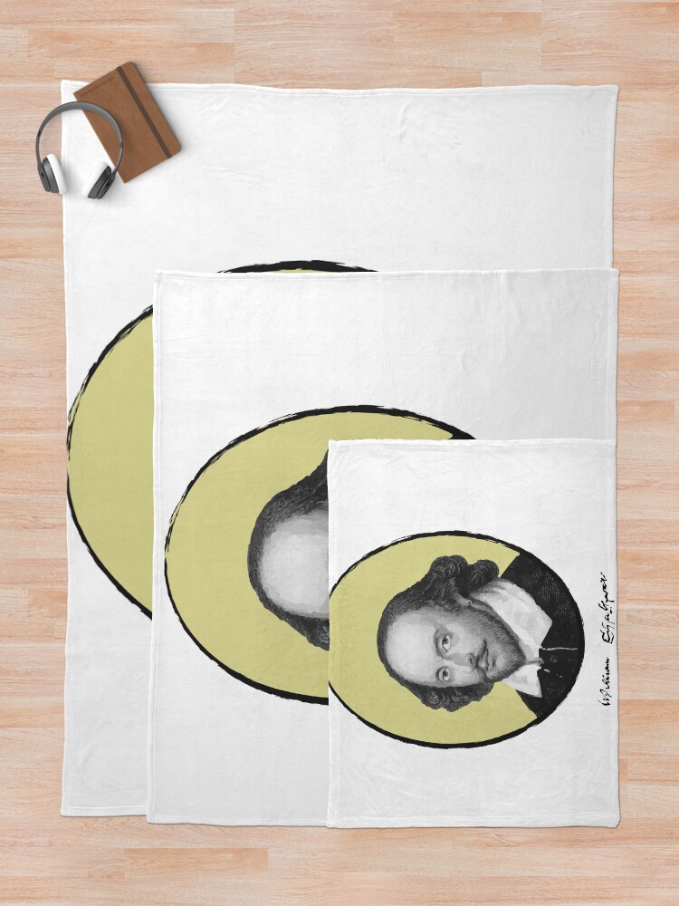 Alternate view of William Shakespeare Throw Blanket