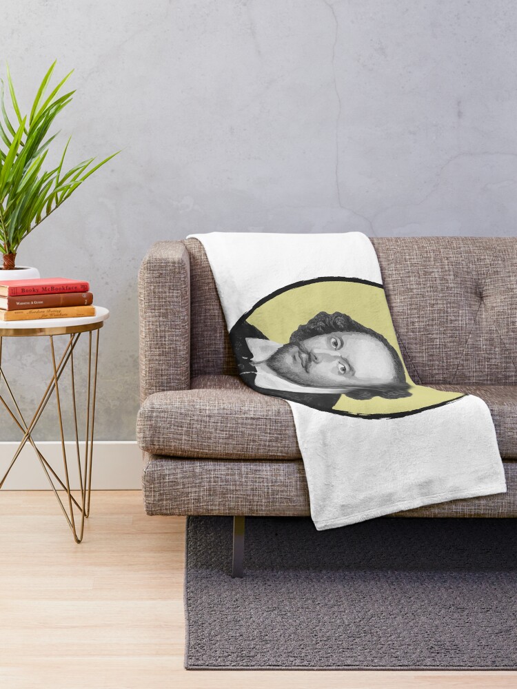 Alternate view of William Shakespeare Throw Blanket