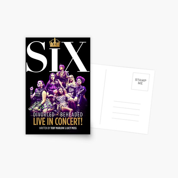 Six the musical Postcard