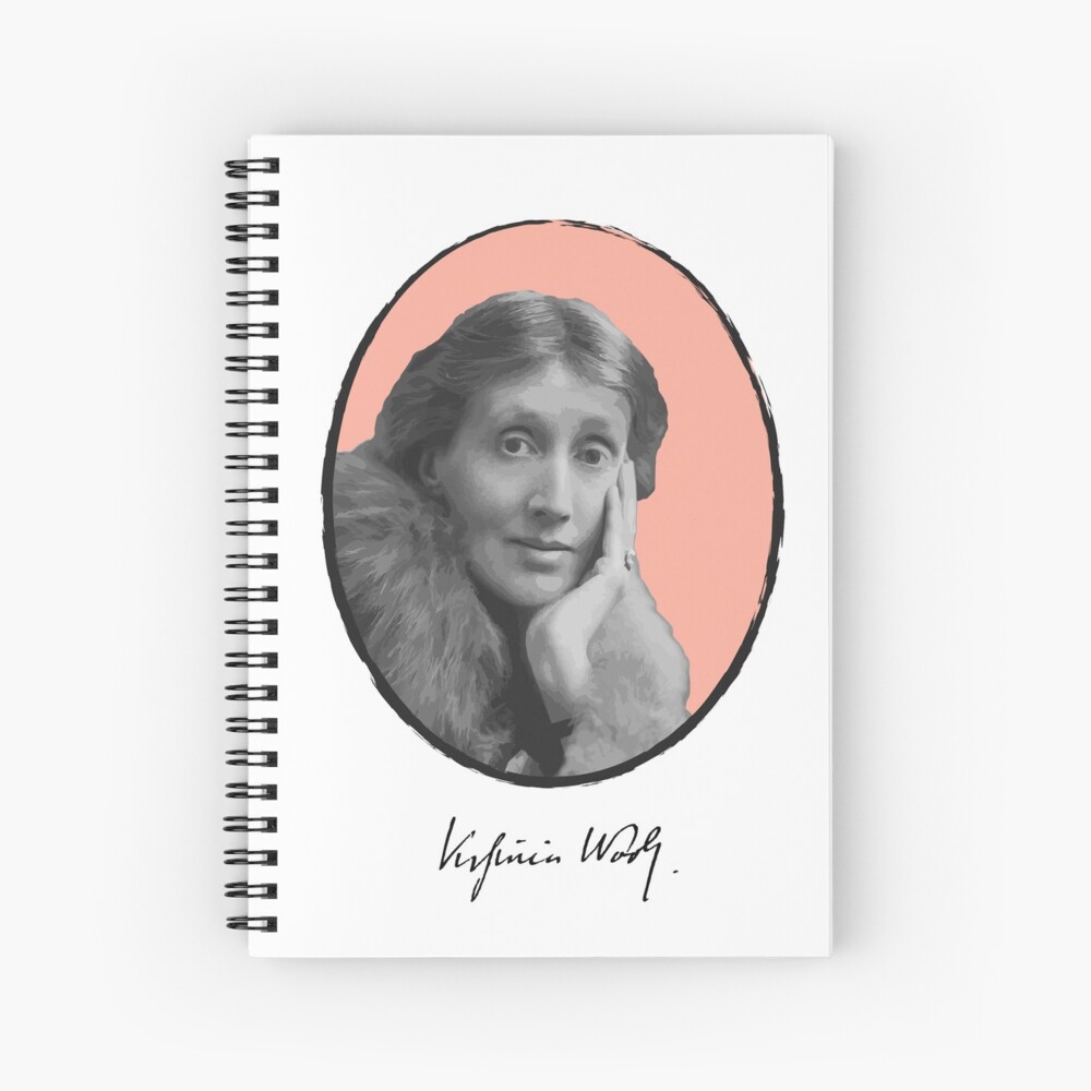 Virginia Woolf Spiral Notebook
