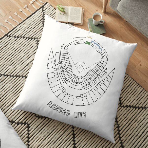 Kauffman Stadium Floor Pillow