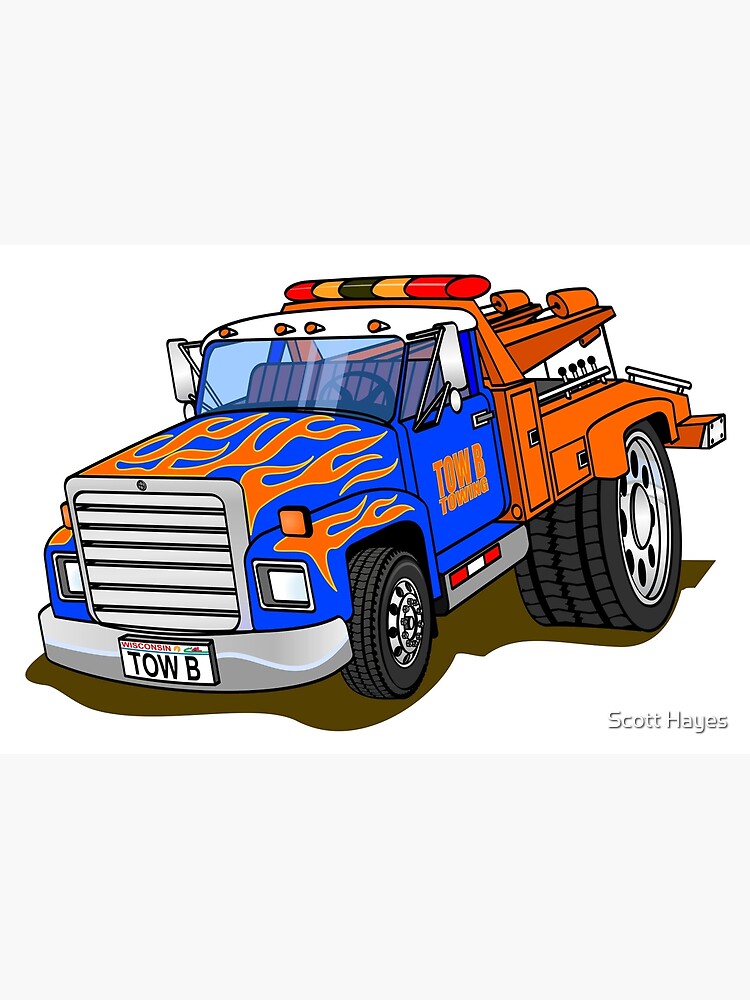 "Tow B Tow Truck Cartoon" Poster For Sale By Graphxpro | Redbubble