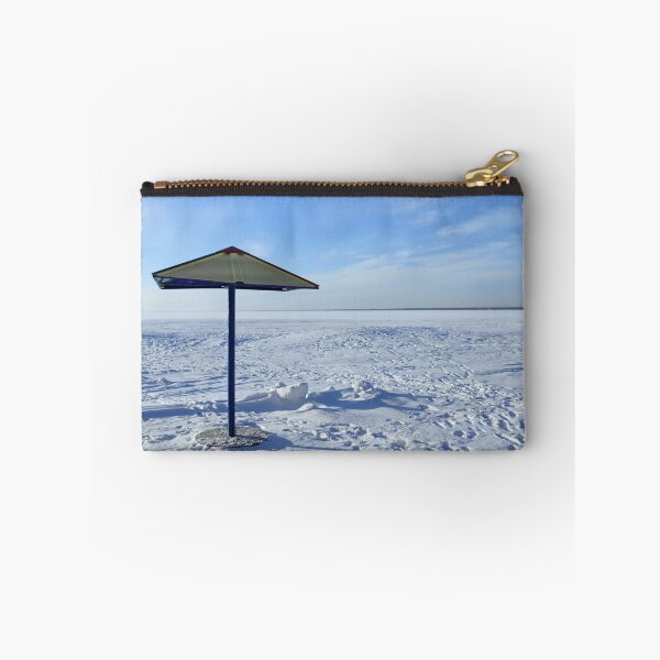Item preview, parasol on a winter beach designed and sold by mrivserg.