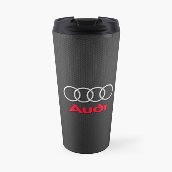Audi Logo Black Carbon Travel Mug