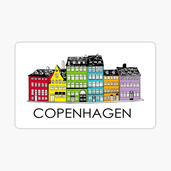 Item preview, Copenhagen Colored Houses designed and sold by annacblakley.