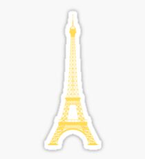 Eiffel Tower Mustard Yellow Sticker