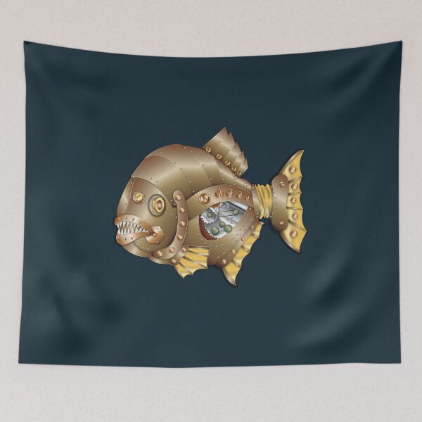 Item preview, steampunk pirhanas designed and sold by agacha.
