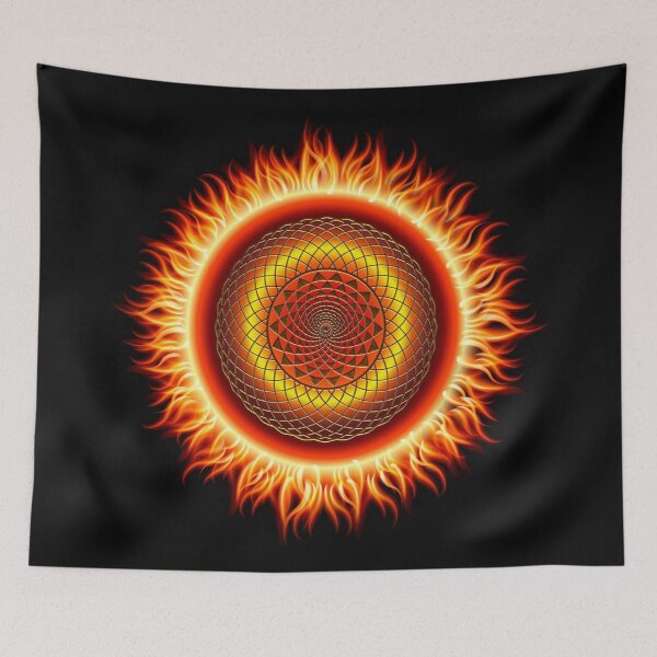 Item preview, Feuerblume - Blume des Lebens designed and sold by harietteh.