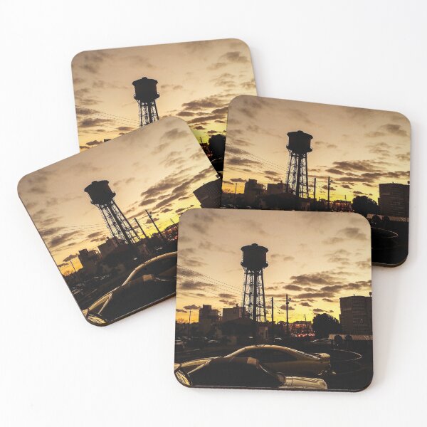 Item preview, Water tower sunset designed and sold by DRONY.