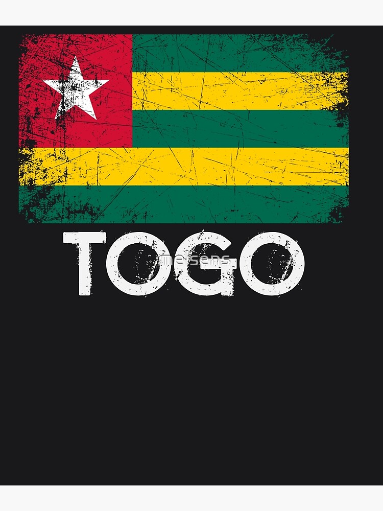 Togolese Flag T-Shirt | Vintage Made In Togo Gift