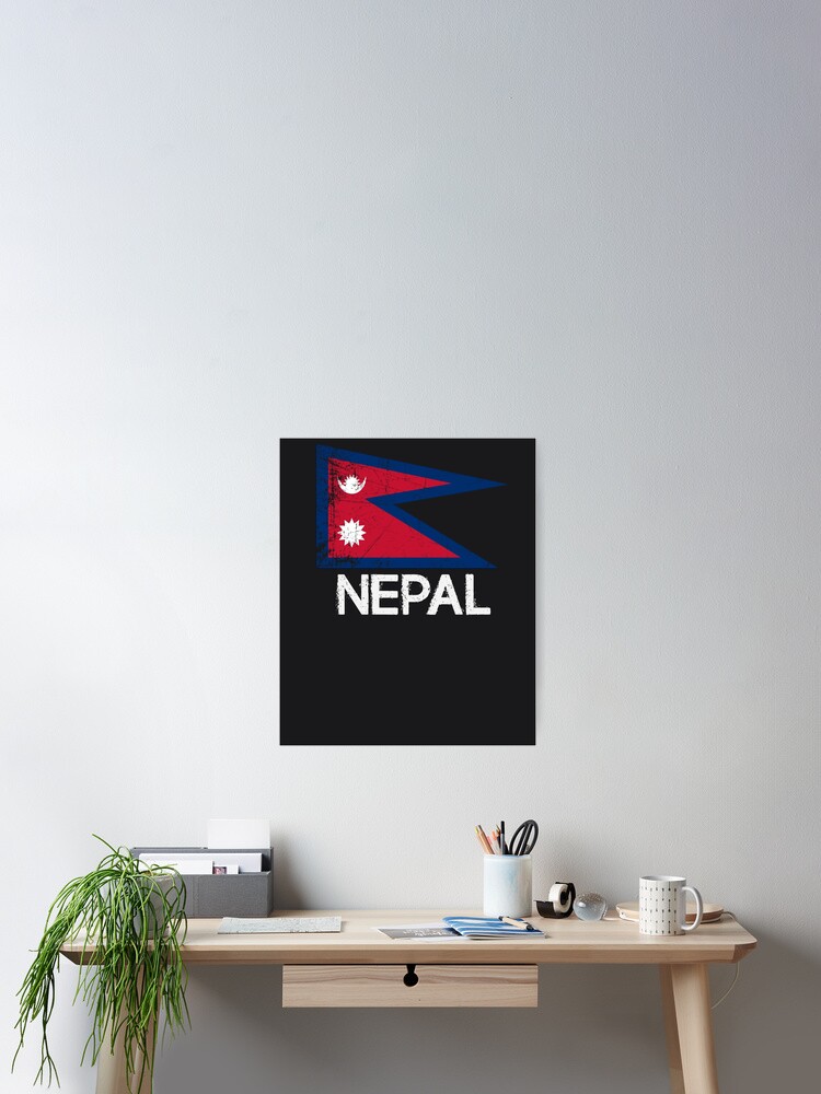 Nepalese Nepali Flag T-Shirt | Vintage Made In Nepal Gift Nepalese Nepali Flag T-Shirt | Vintage Made In Nepal Gift