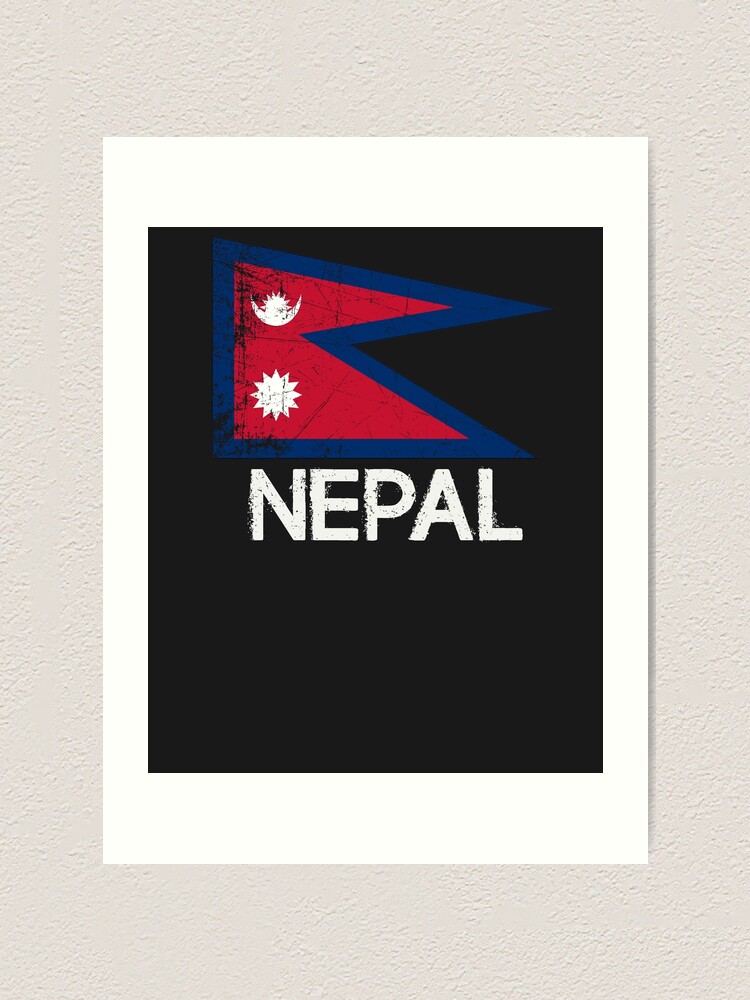 Nepalese Nepali Flag T-Shirt | Vintage Made In Nepal Gift Nepalese Nepali Flag T-Shirt | Vintage Made In Nepal Gift