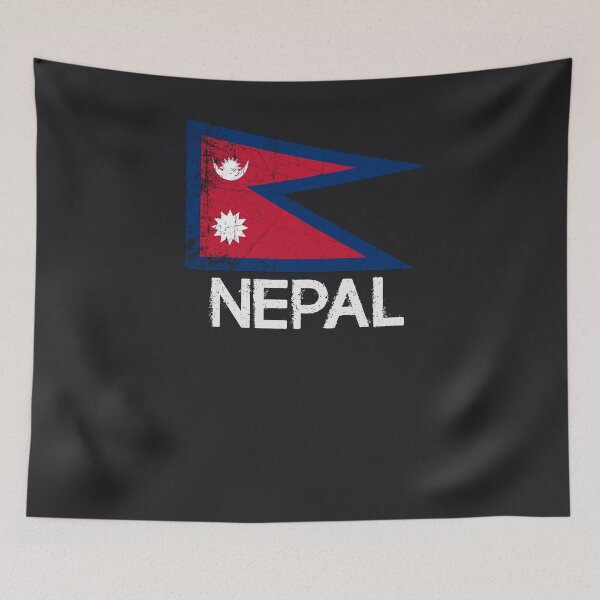 Item preview, Nepalese Nepali Flag Design | Vintage Made In Nepal Gift designed and sold by melsens.