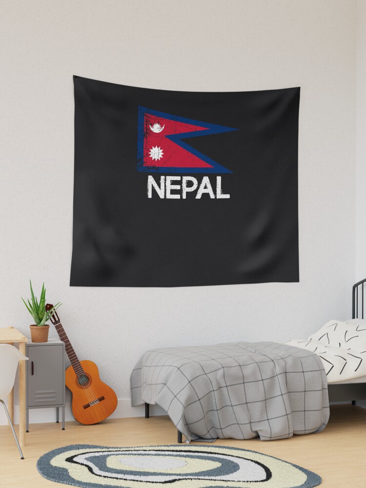Nepalese Nepali Flag T-Shirt | Vintage Made In Nepal Gift Nepalese Nepali Flag T-Shirt | Vintage Made In Nepal Gift