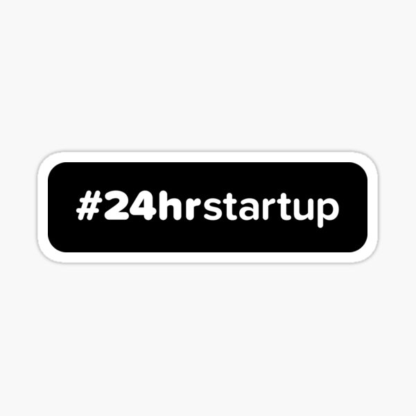 The Official #24hrstartup Sticker Sticker