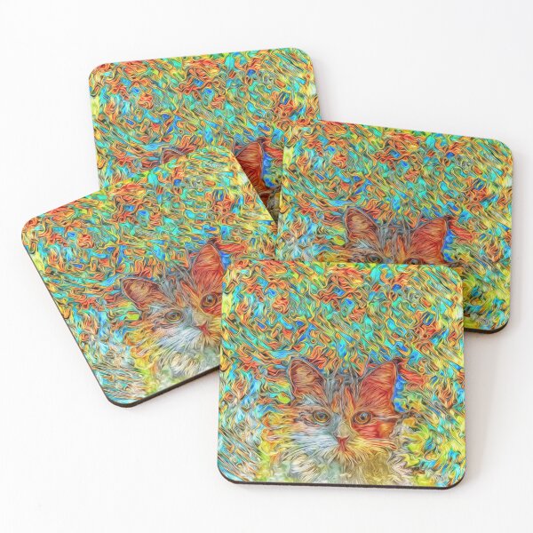 Item preview, Abstract Cat designed and sold by blackhalt.