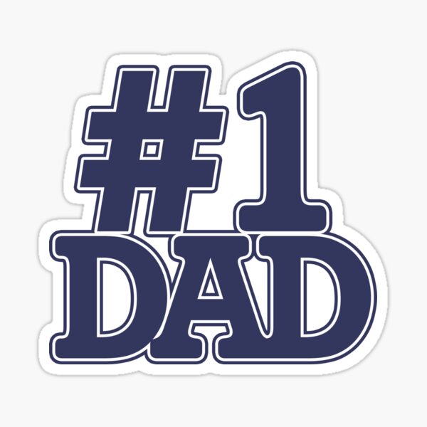 Number 1 Dad Stickers Redbubble