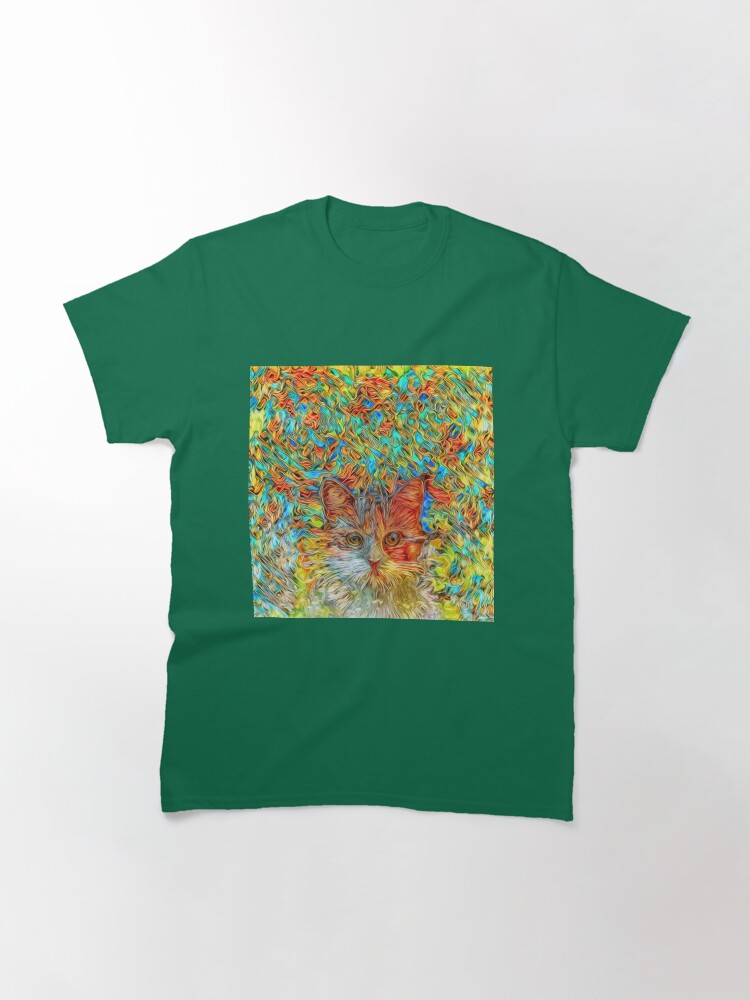 Alternate view of Abstract Cat Classic T-Shirt