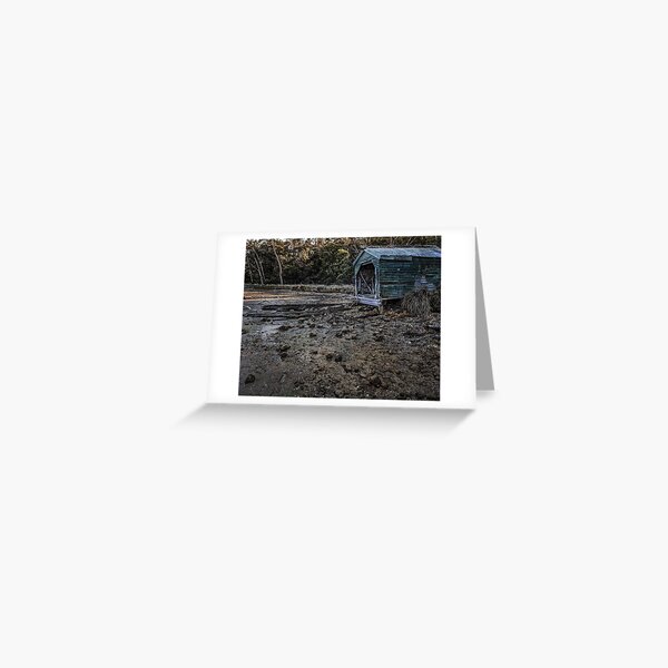 Rusty Green Boatshed Greeting Card