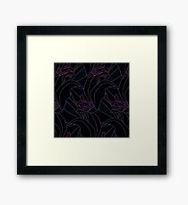Dark Side Flower Flourish Framed Print