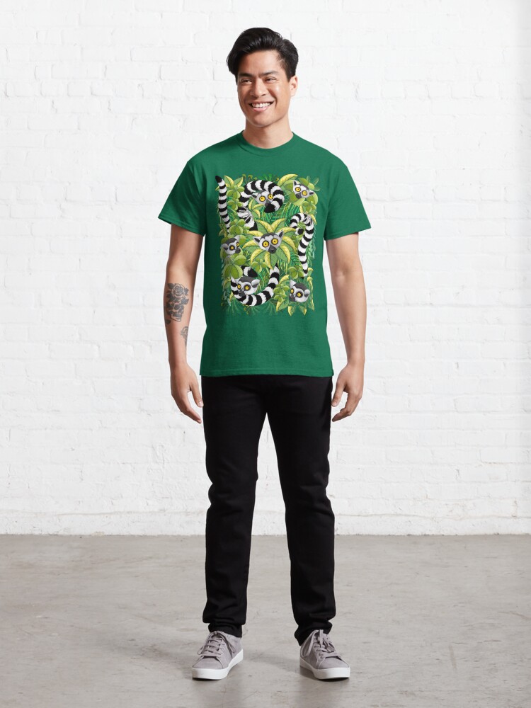 Alternate view of Lemurs in Madagascar Rainforest Classic T-Shirt
