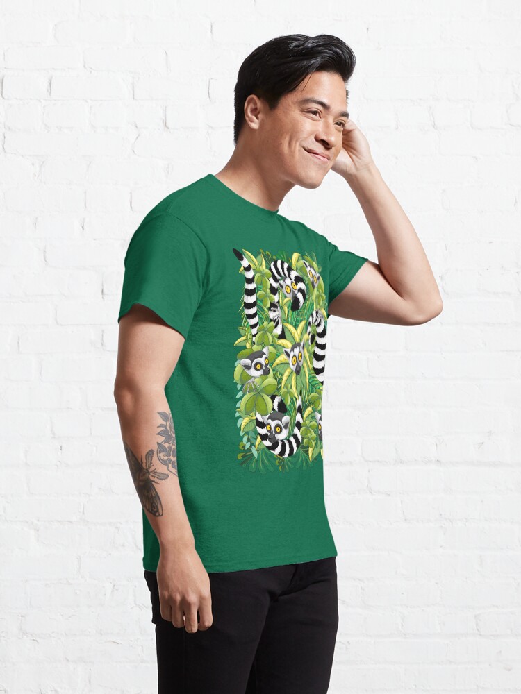 Alternate view of Lemurs in Madagascar Rainforest Classic T-Shirt