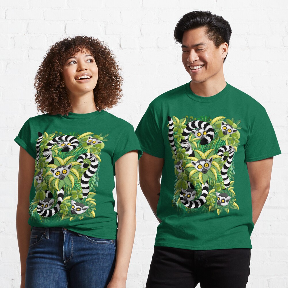 Lemurs in Madagascar Rainforest Classic T-Shirt