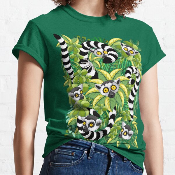 Lemurs in Madagascar Rainforest Classic T-Shirt