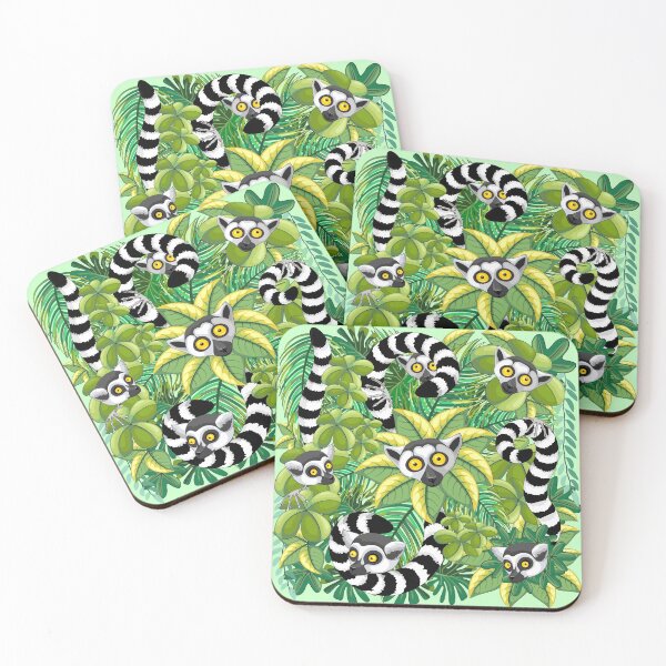 Item preview, Lemurs in Madagascar Rainforest designed and sold by BluedarkArt.