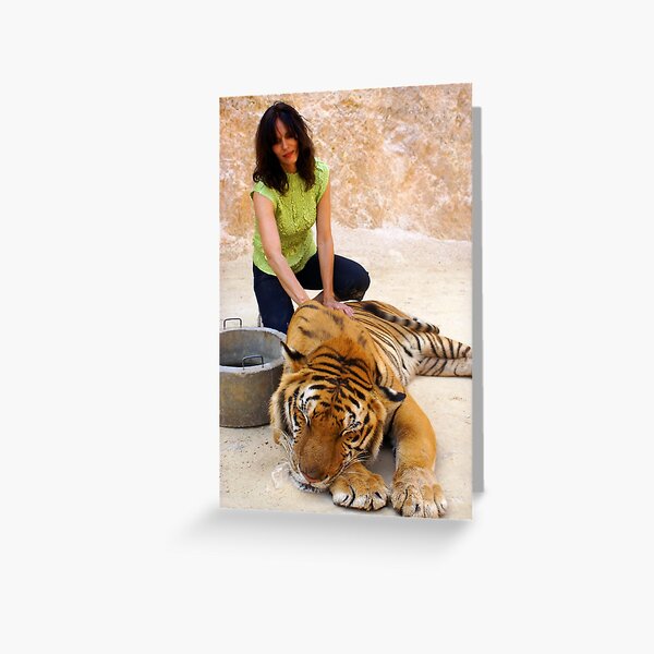 TIGER TRAFFICKING Greeting Card