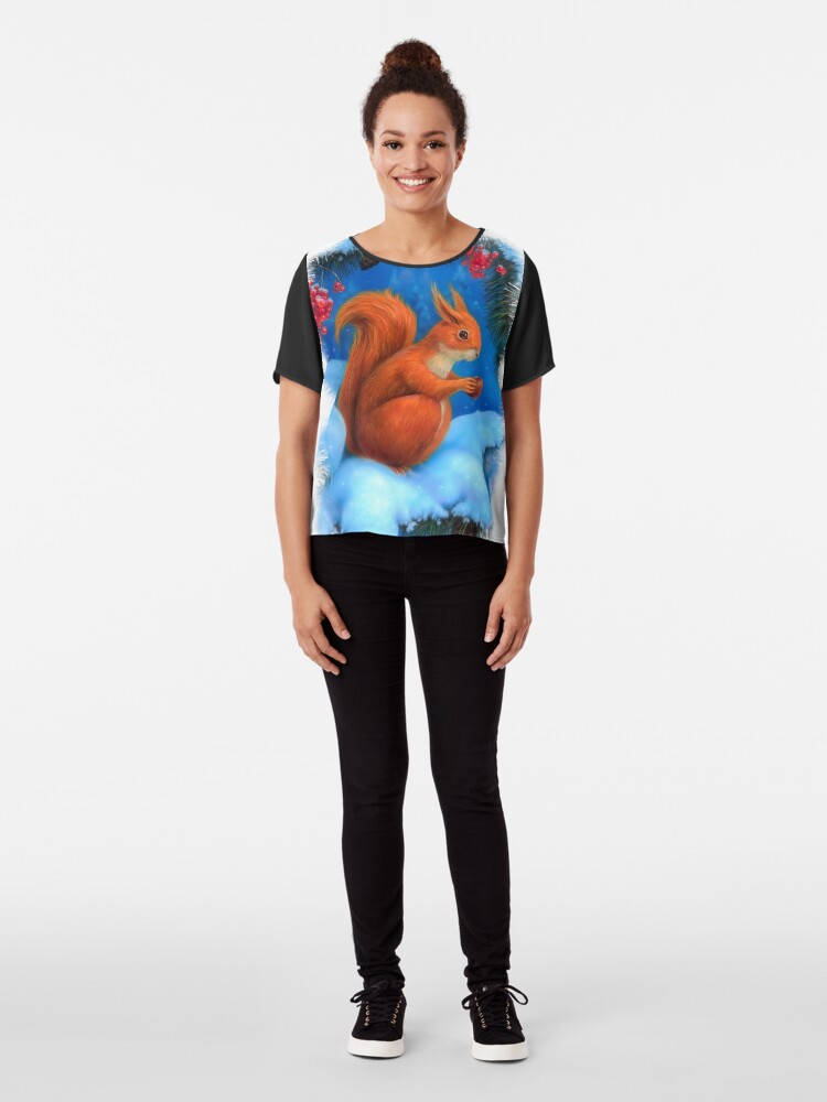 Alternate view of Happy New Year Congratulations Chiffon Top