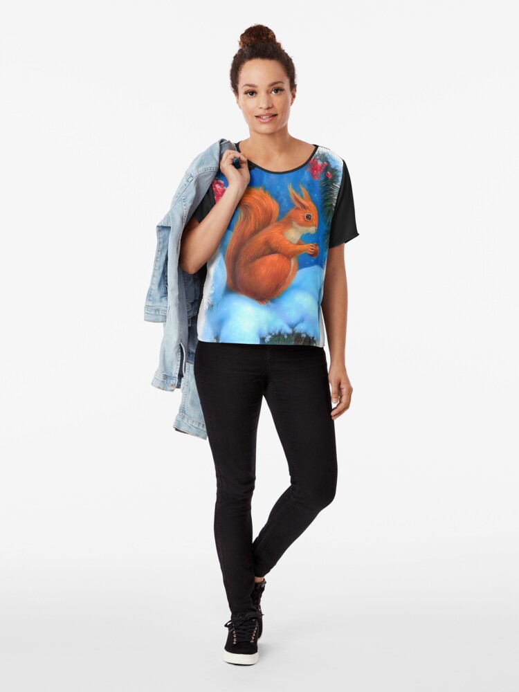 Alternate view of Happy New Year Congratulations Chiffon Top