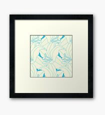 Ice Queen Flower Flourish Framed Print