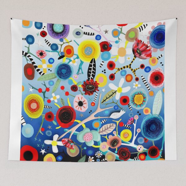 Item preview, Floral gradient blue designed and sold by rupydetequila.