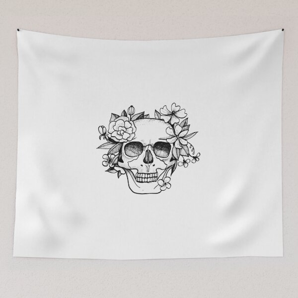 Item preview, Flower skull designed and sold by Speiky.