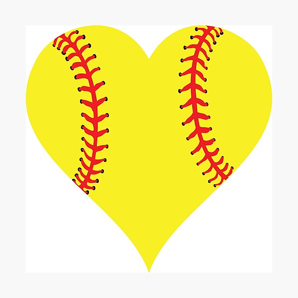 Item preview, Softball Heart designed and sold by PepaAnaRB.