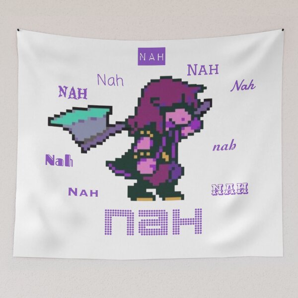 Item preview, 'Nah' Deltarune Susie designed and sold by carlyscreations.