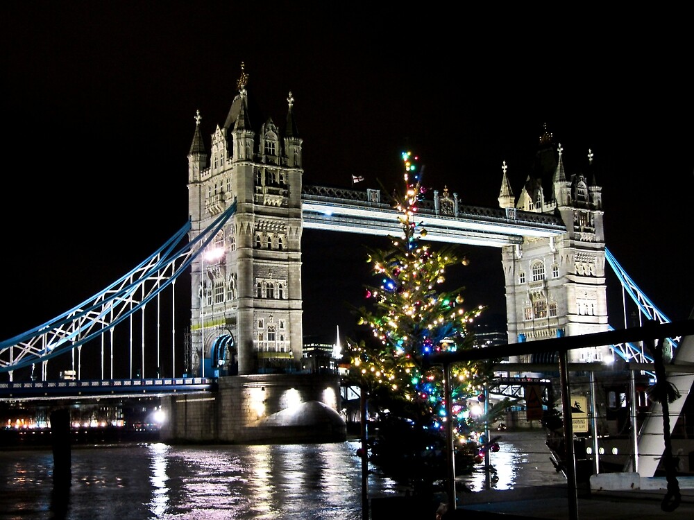 "Tower Bridge, London at Christmas" by Peter Martin Redbubble