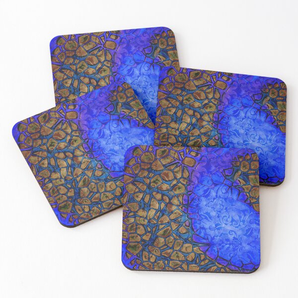 Item preview, Blue Indigo and Brown Cells designed and sold by Ladydi.