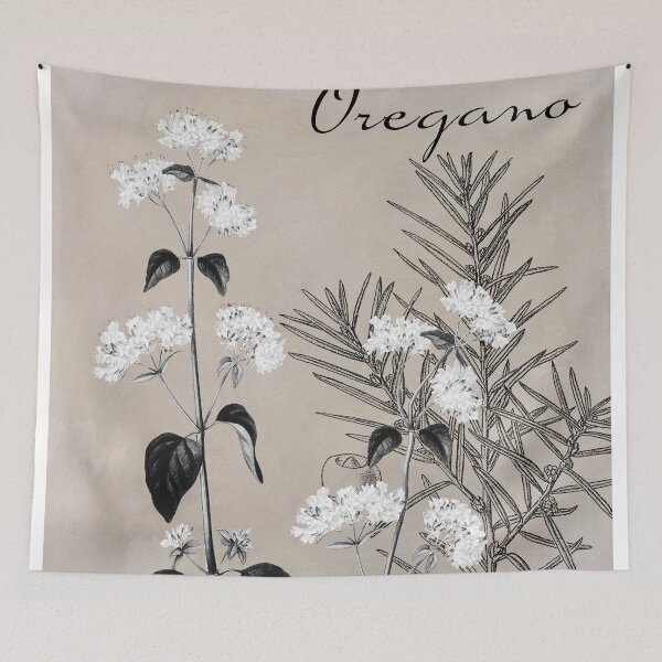 Item preview, Flowering Herbs Oregano designed and sold by Sasha Art Gallery.