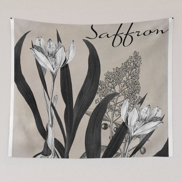Item preview, Flowering Herbs Saffron designed and sold by Sasha Art Gallery.