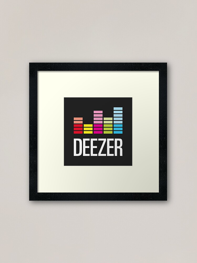 Deezer Logo Framed Art Print By Eatf Redbubble