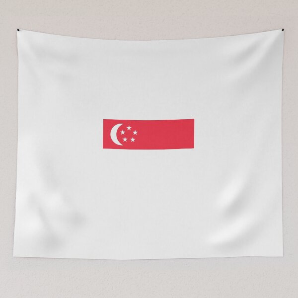 Aperçu de l'œuvre Drapeau de Singapour créée et vendue par MrsFlags.