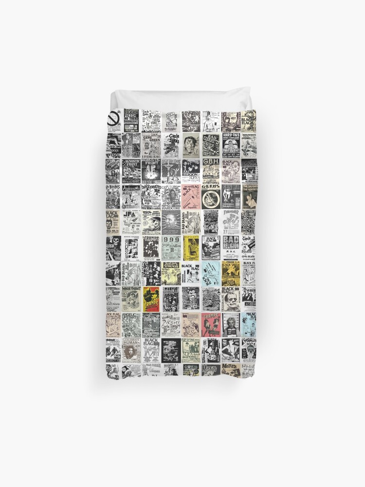 Punk Show Flyers Duvet Cover By Dennispurcell Redbubble