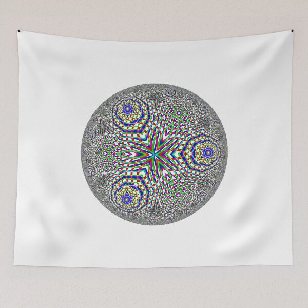 Item preview, Noneuclidean Quasi-Ukrainian Mandala #113 designed and sold by DavidFeldman.