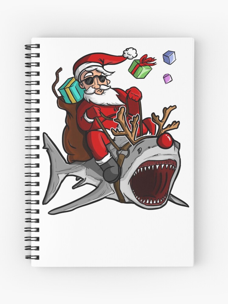 Santa riding outlet a shark sweater