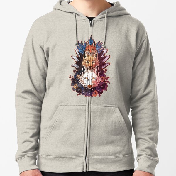 Heraldry Canidae Zipped Hoodie