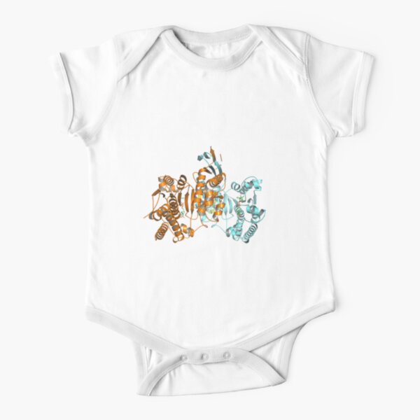 #Enzyme #Informatics, #EnzymeInformatics, #particle #chemistry #medicine #biology #science #biochemistry #shape #chemical #illustration #acid #connection #design #symbol #molecular #insect #horizontal Short Sleeve Baby One-Piece