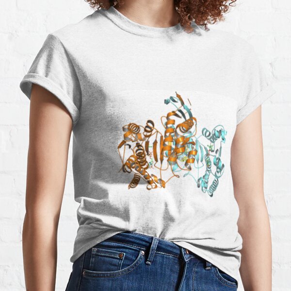 #Enzyme #Informatics, #EnzymeInformatics, #particle #chemistry #medicine #biology #science #biochemistry #shape #chemical #illustration #acid #connection #design #symbol #molecular #insect #horizontal Classic T-Shirt