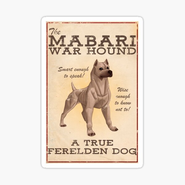 Item preview, Mabari Vintage Ad designed and sold by Hazel Dog.